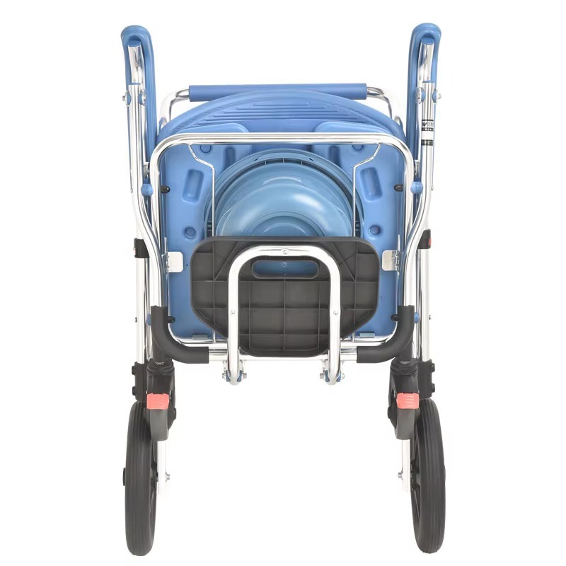 KDB Series Aluminum Commode Chair with EVA Seat & 4" Casters | OEM Factory - Image 3