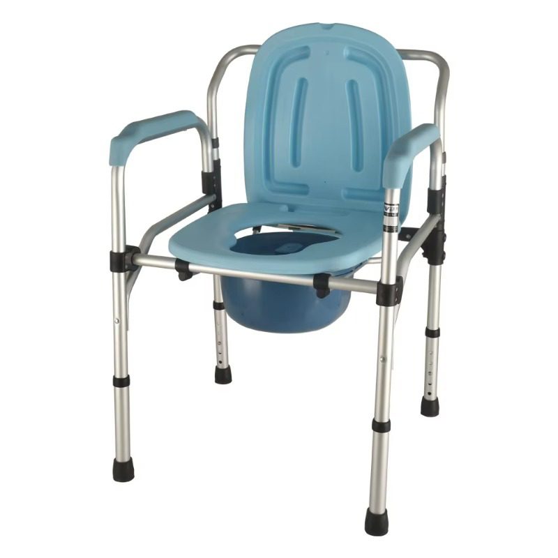 KDB Series Aluminum Folding Commode Chair with Adjustable Height | OEM Factory - Image 2