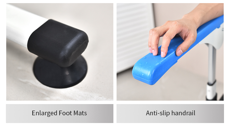 KDB Series Adjustable Toilet Safety Frame with Non-Slip Suction Feet | OEM Factory - Image 4