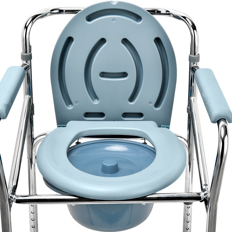 KDB Series Adjustable Height Electroplated Commode Chair | Wholesale - Image 2