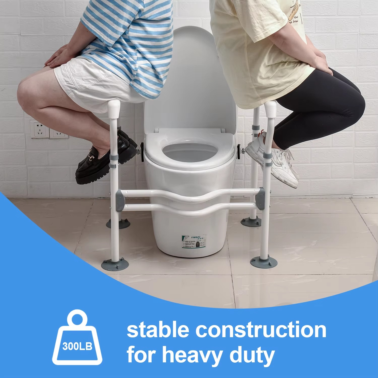KDB Series Adjustable Toilet Safety Frame with Arms | Wholesale - Image 3