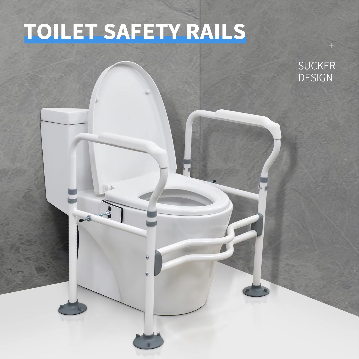 KDB Series Adjustable Toilet Safety Frame with Arms | Wholesale - Image 2