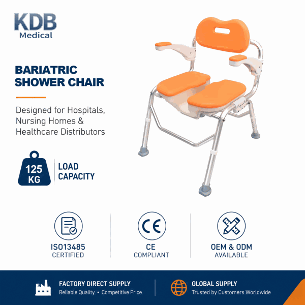 KDB Series Height Adjustable Aluminum Shower Chair | OEM Factory