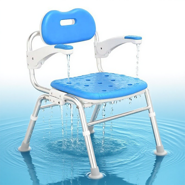 KDB795 Shower Chair with Flip-Up Armrests and Backrest | OEM Factory - Image 2