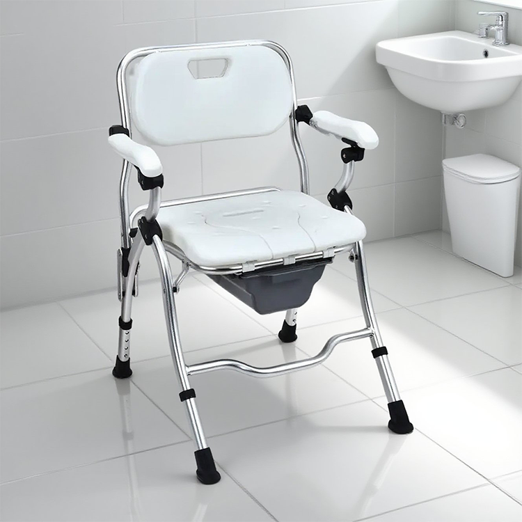 KDB Series Heavy Duty Shower Chair with Backrest & Armrests | OEM Factory - Image 2