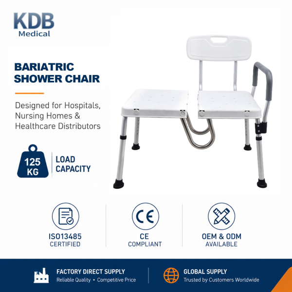 KDB Series Extra-Wide Bariatric Shower Chair with Arms | Wholesale