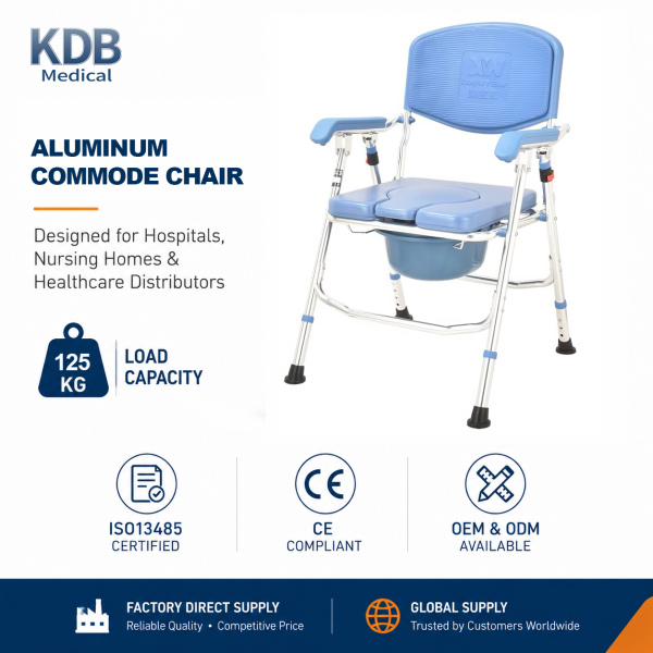 KDB Series Folding Aluminum Commode Chair | Wholesale