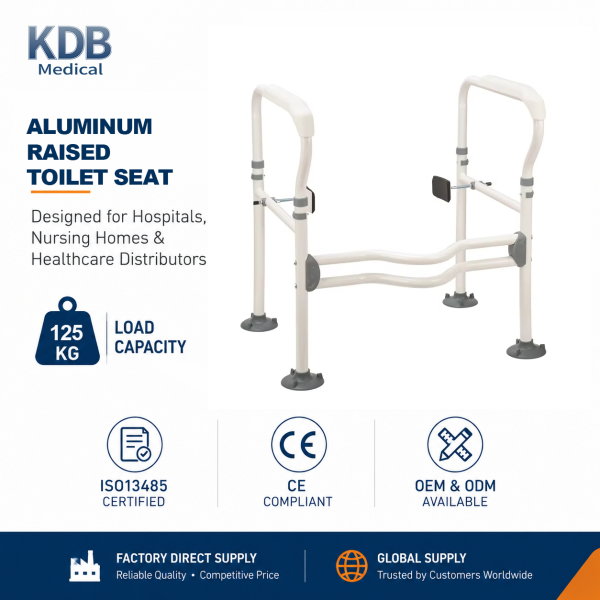 KDB Series Adjustable Toilet Safety Frame with Arms | Wholesale