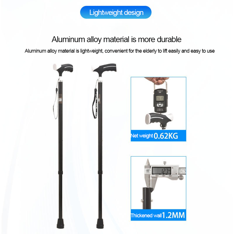 KDB Series Adjustable Aluminum Walking Cane with Ergonomic Grip | OEM Factory - Image 3