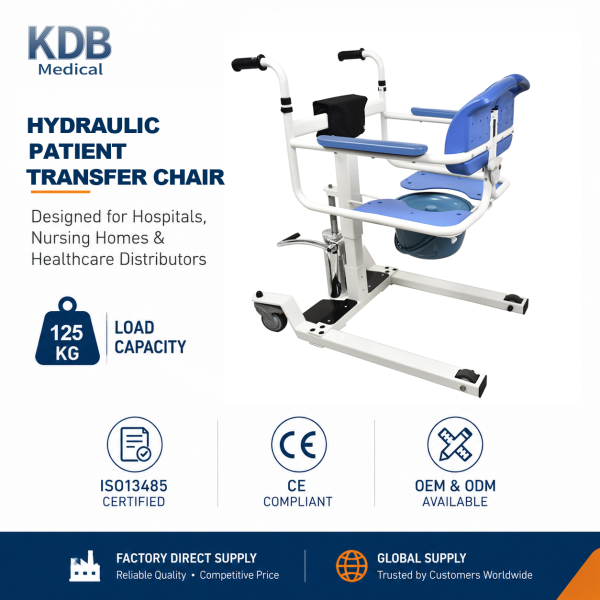KDB Series Hydraulic Patient Lift Chair with Adjustable Height | OEM Factory