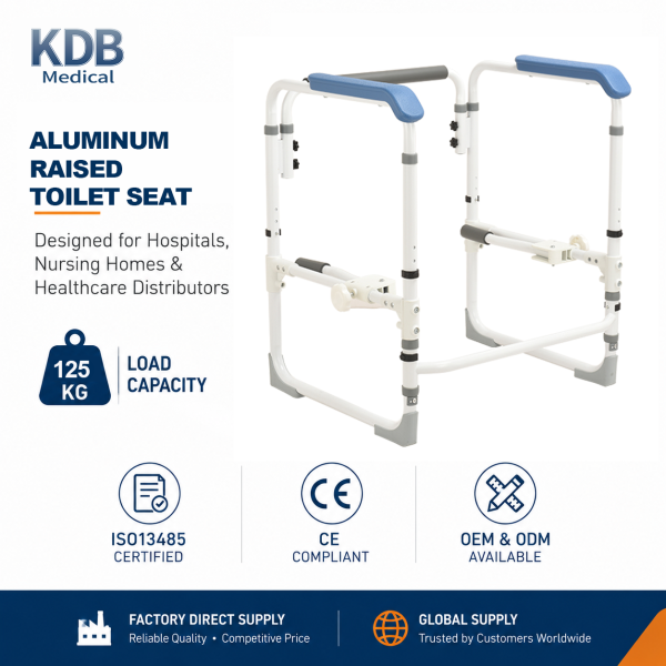 KDB Series Foldable Adjustable Height Toilet Safety Frame | OEM Factory
