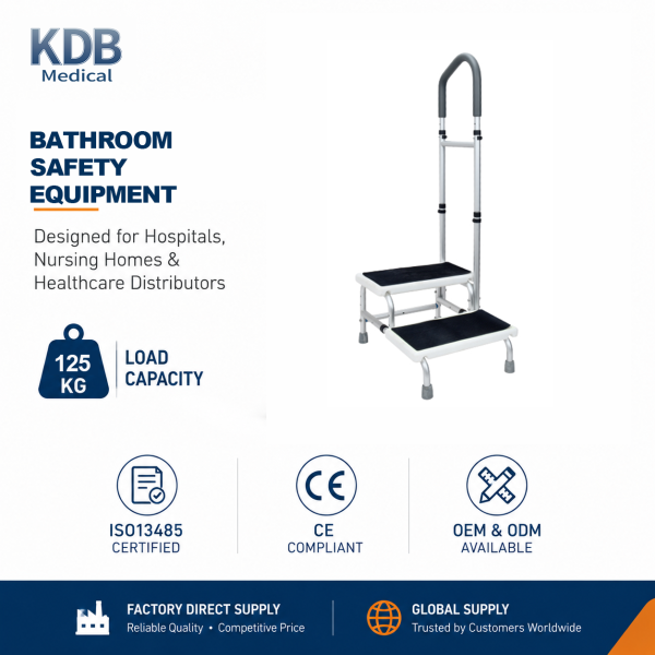 KDB Series Dual Step Stool with Handrails | Wholesale