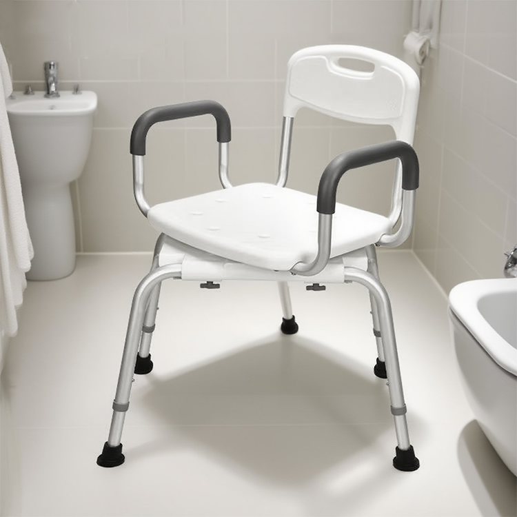 KDB Series 360° Rotating Shower Chair with Aluminum Frame | OEM Factory - Image 2