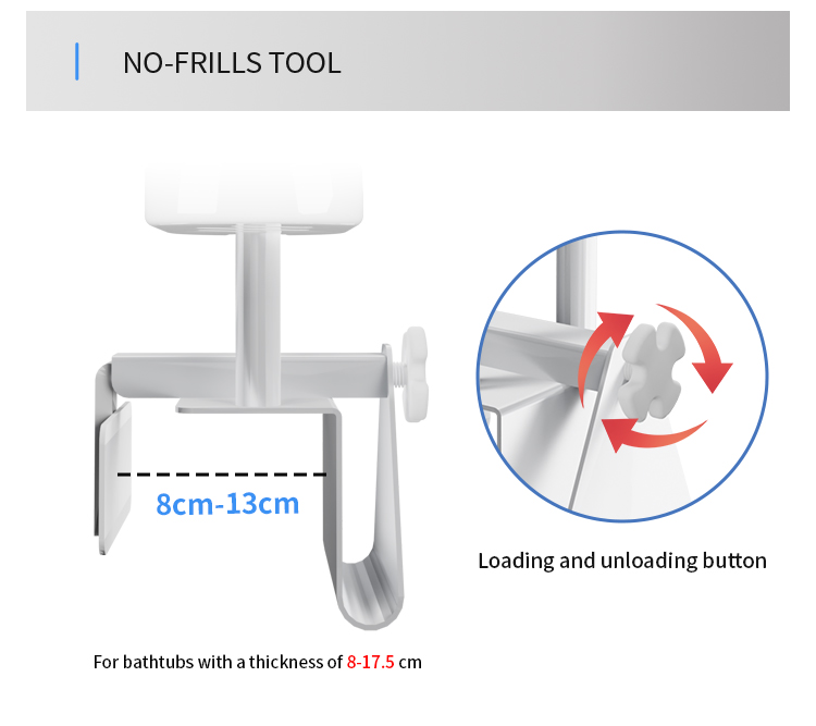 KDB Series Adjustable Bathroom Grab Bar | Wholesale - Image 3