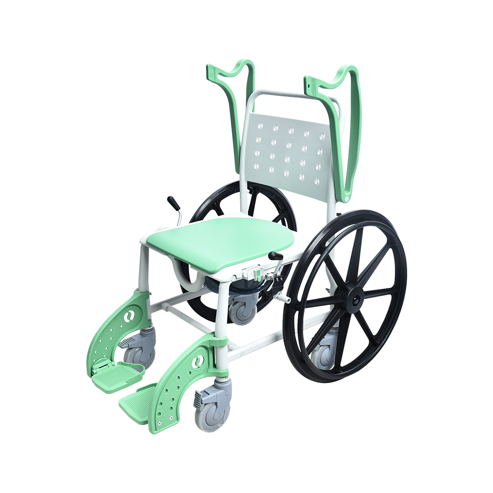 KDB Series Plastic Commode Wheelchair with Detachable Footrest | Wholesale - Image 3