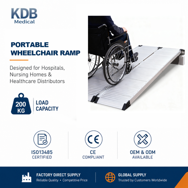 KDB439 Folding Aluminum Wheelchair Ramp | OEM Factory