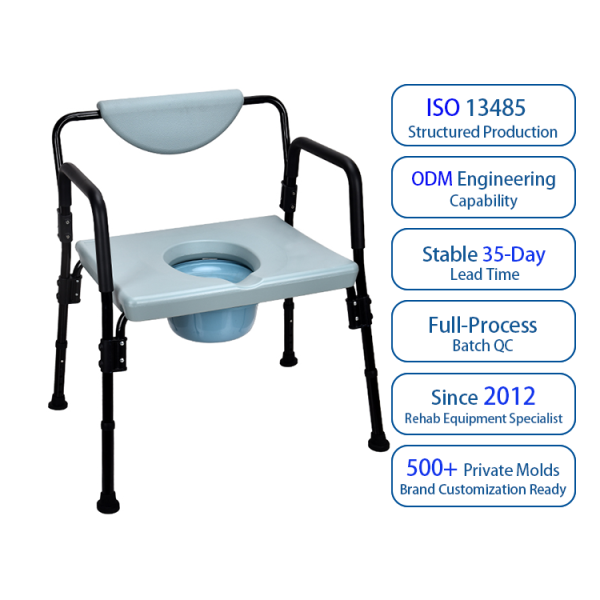 KDB610C Bariatric Commode Chair – Custom OEM & Private Label | OEM Factory