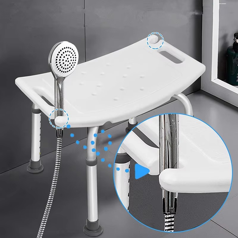KDB797A-B01 Adjustable Shower Stool with PE Seat | Wholesale - Image 4