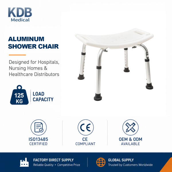 KDB797A-B01 Adjustable Shower Stool with PE Seat | Wholesale